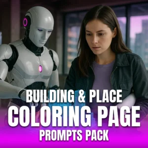 500 Building and Place Coloring Page Prompts copy